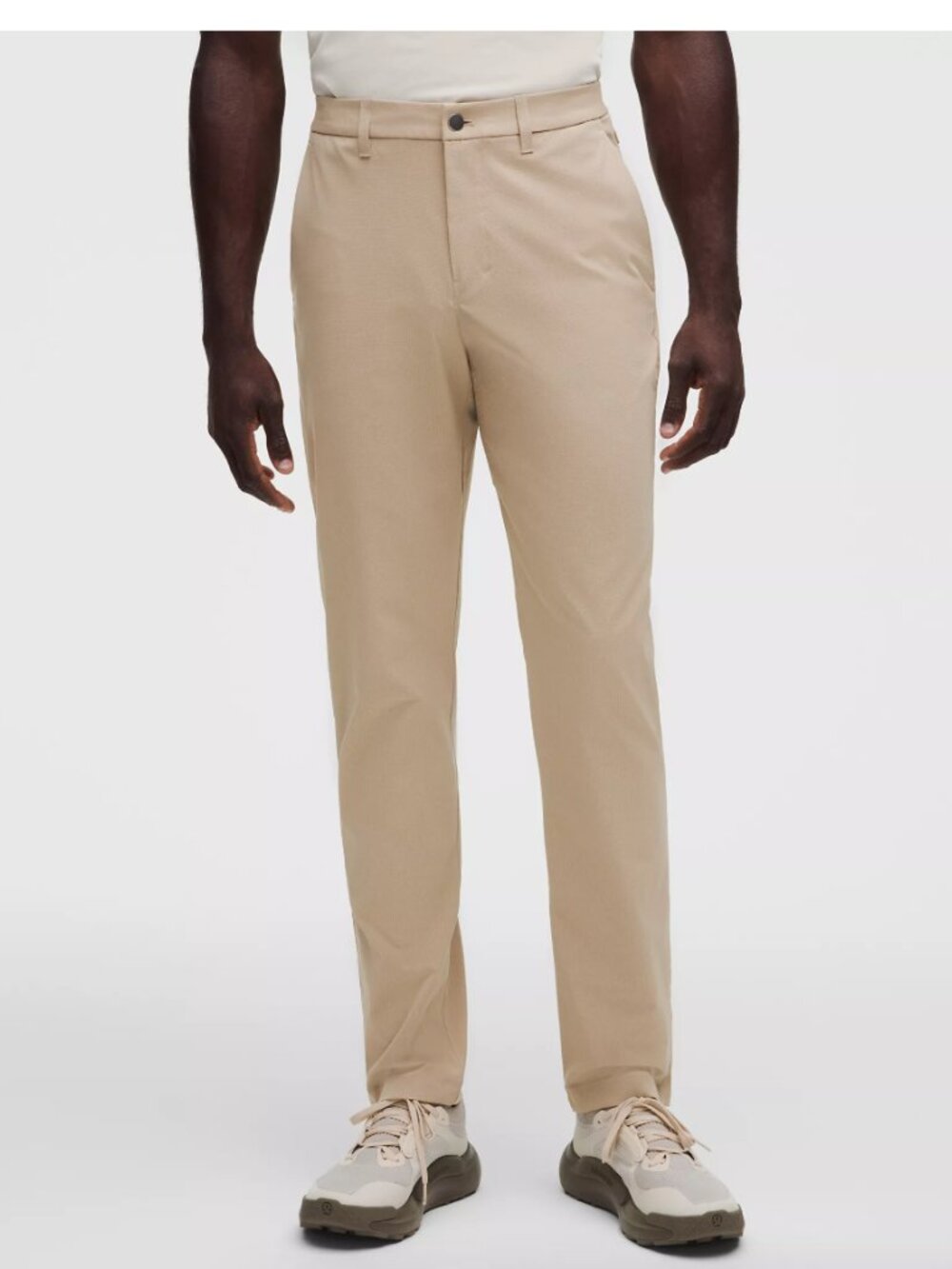 Lululemon Men's 32 ABC Classic-Fit Trouser *WovenAir Pant Kahki Cream Tan